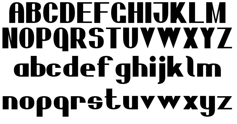 Bold Sans Serif 7 schriftart vorschau