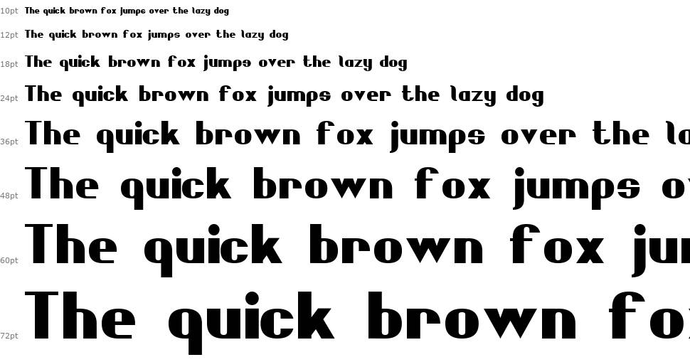 Bold Sans Serif 7 fonte Cascata