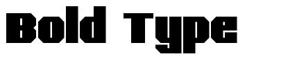 Bold Type font