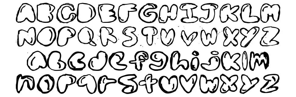 Boldded Nickfont specimens