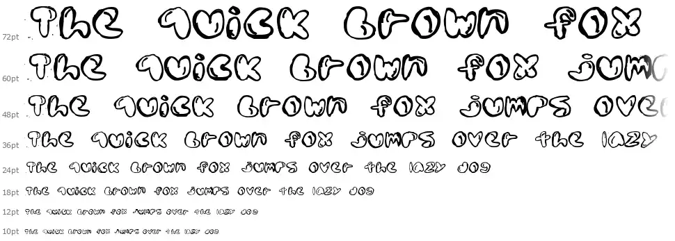 Boldded Nickfont waterfall