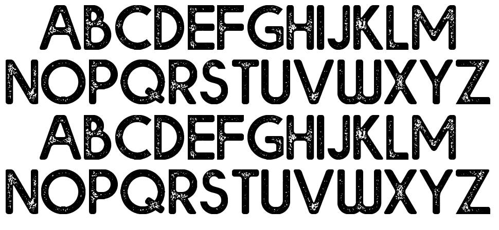 Bolde Rough font specimens
