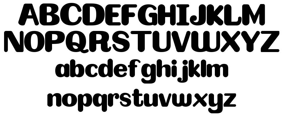 Bolder font specimens