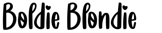 Boldie Blondie font