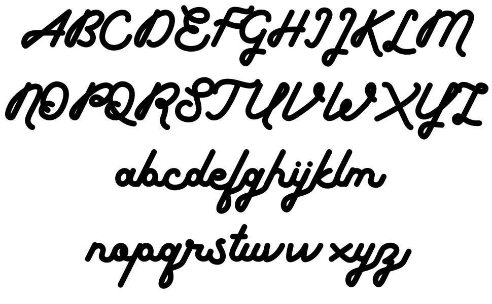 Boldline font specimens