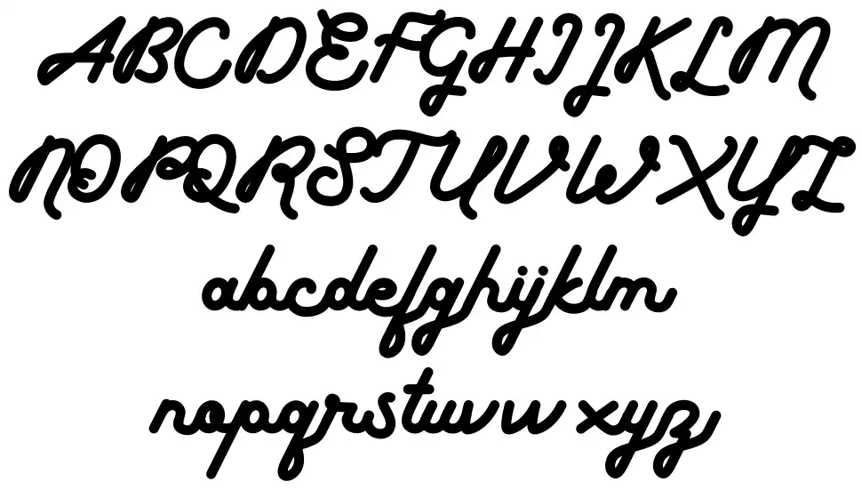 Boldline font Örnekler