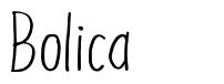 Bolica 字形