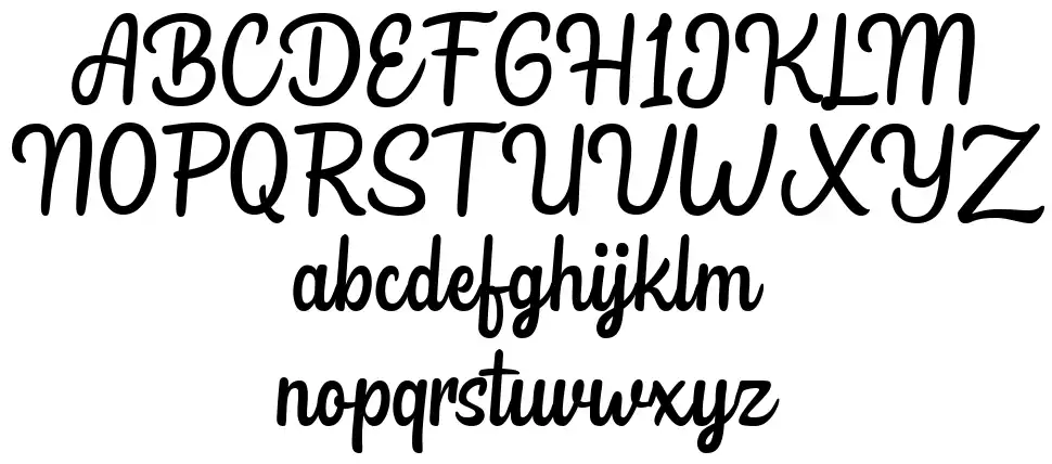 Bollivia Scriptfont specimens