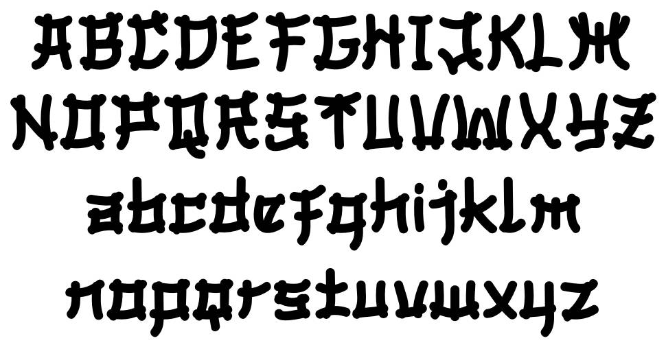 Bomadha font specimens