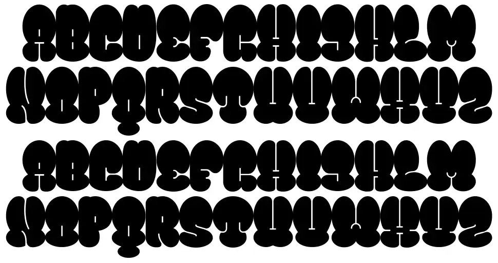 Bomber Throwfont specimens