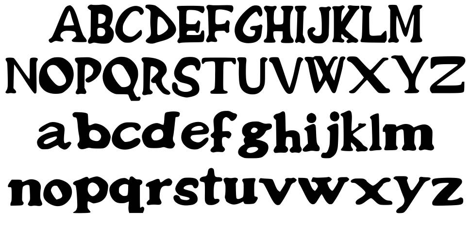 Bones Of Garamond font Örnekler