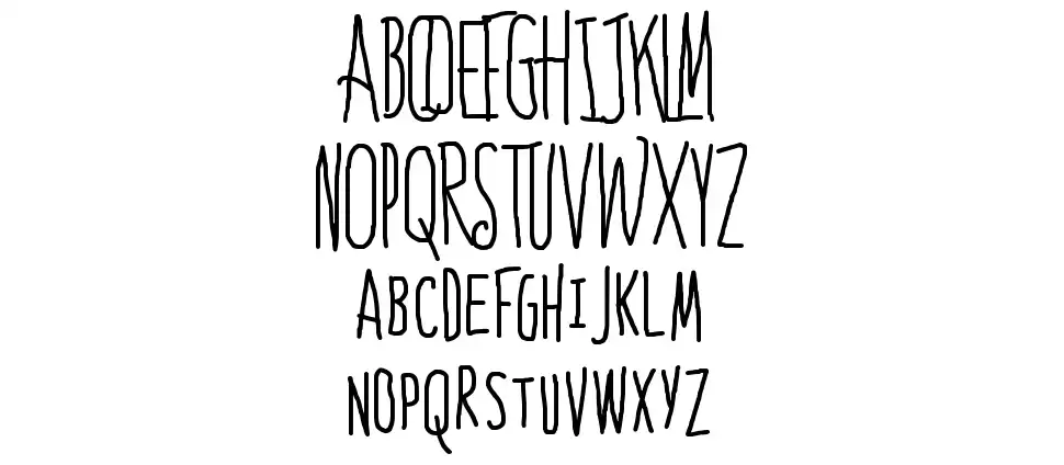 Bones to Your Generic Script Font!font specimens