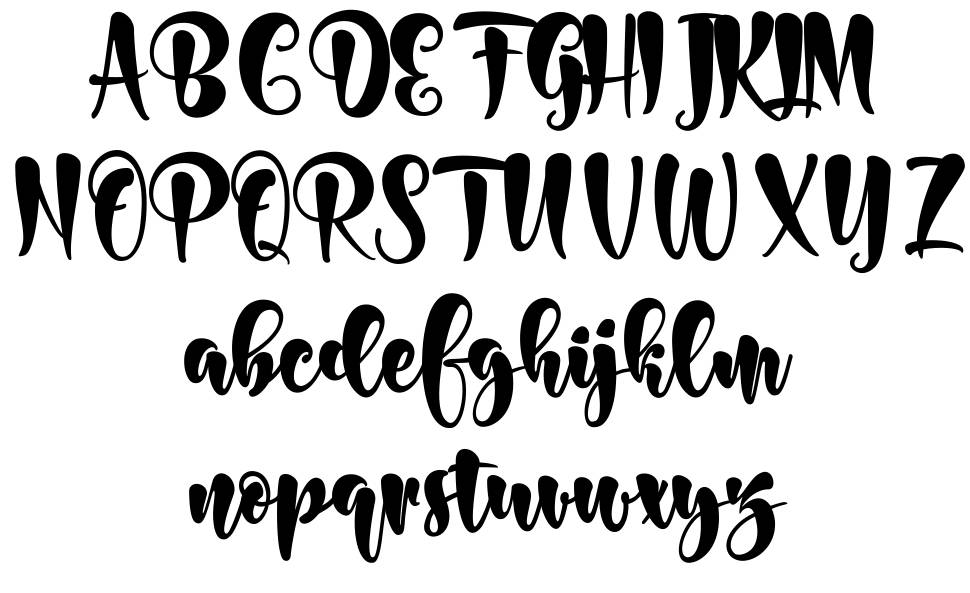 Bonita font Örnekler