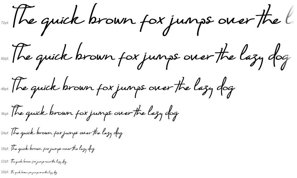 Bonjour De Jong Script font Waterfall