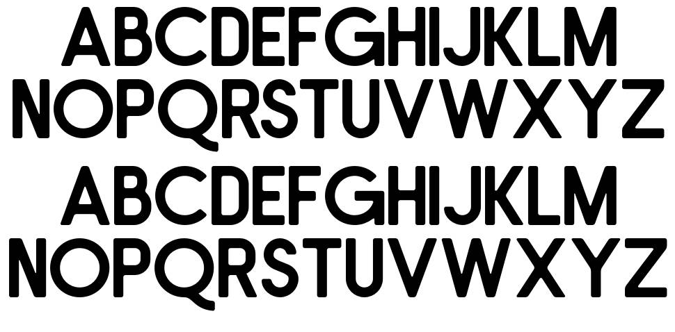 Bontang font Örnekler