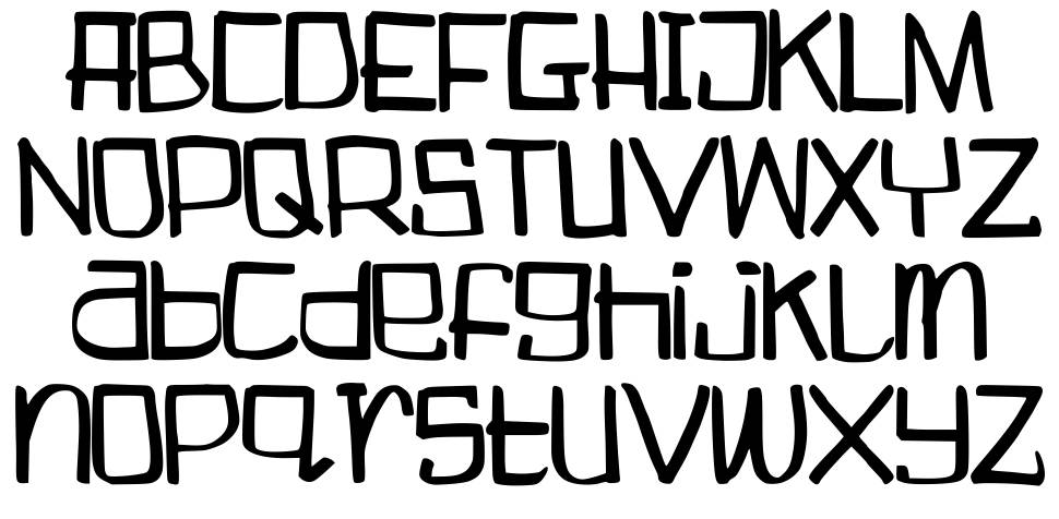 Boogieweewee font specimens
