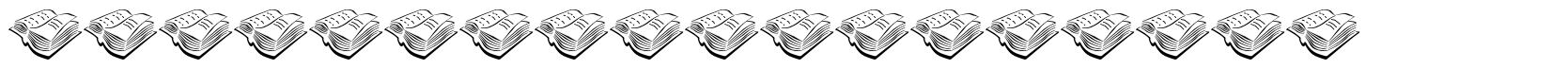 Book Stamps Figure font