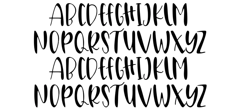 Boomba font specimens