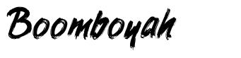 Boomboyah шрифт