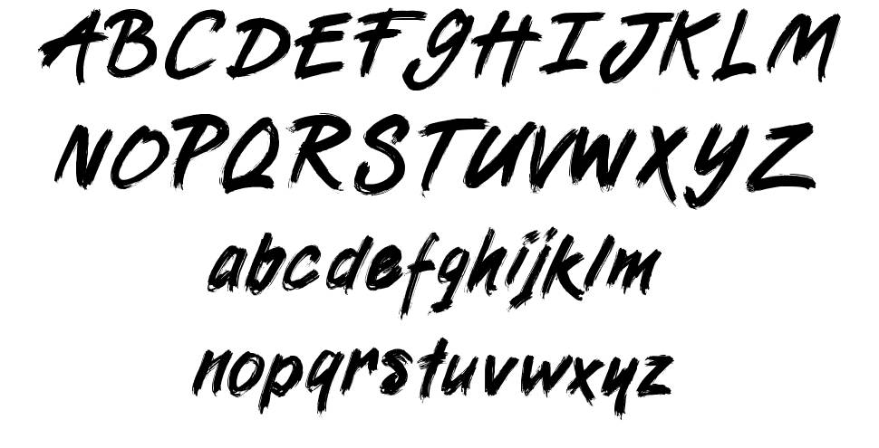 Boomboyah font specimens