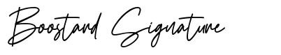 Boostard Signature font