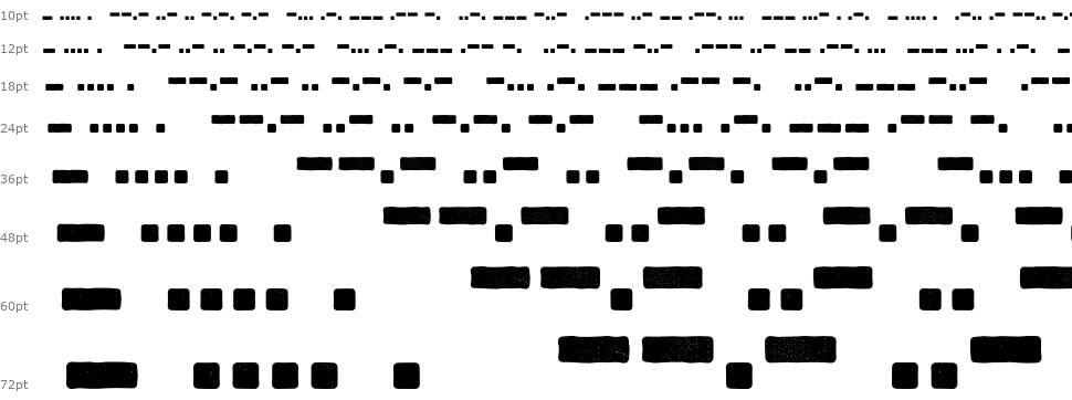 Bootcamp Morsecode 字形 Waterfall