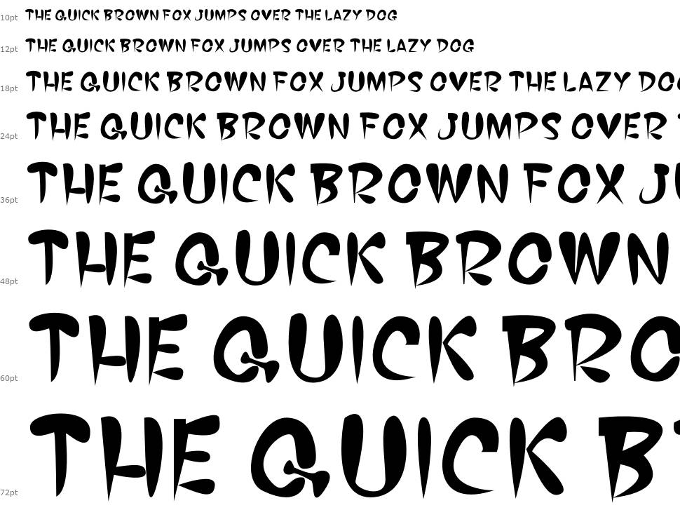 Booz Boom font Waterfall