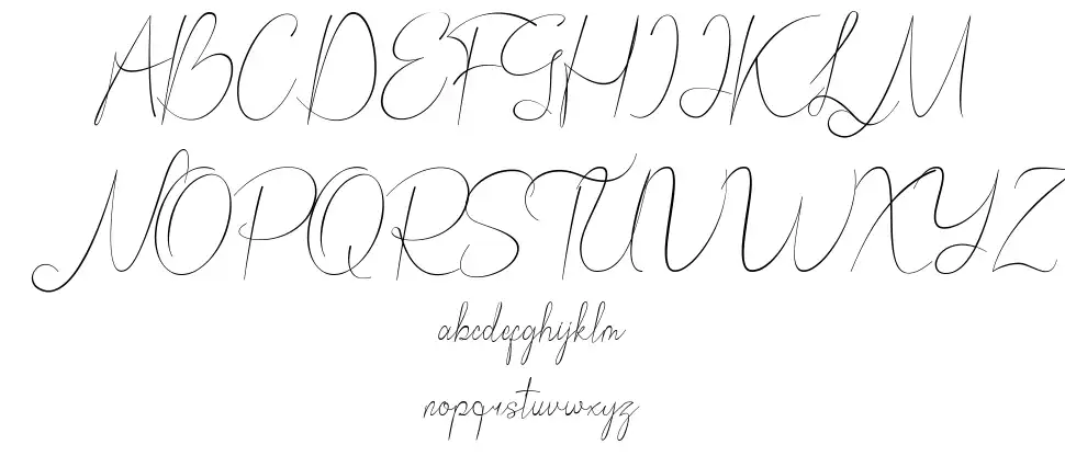 Bordershine Script font Örnekler