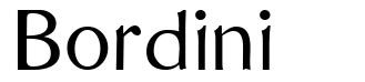 Bordini font