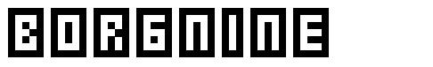 Borgnine шрифт