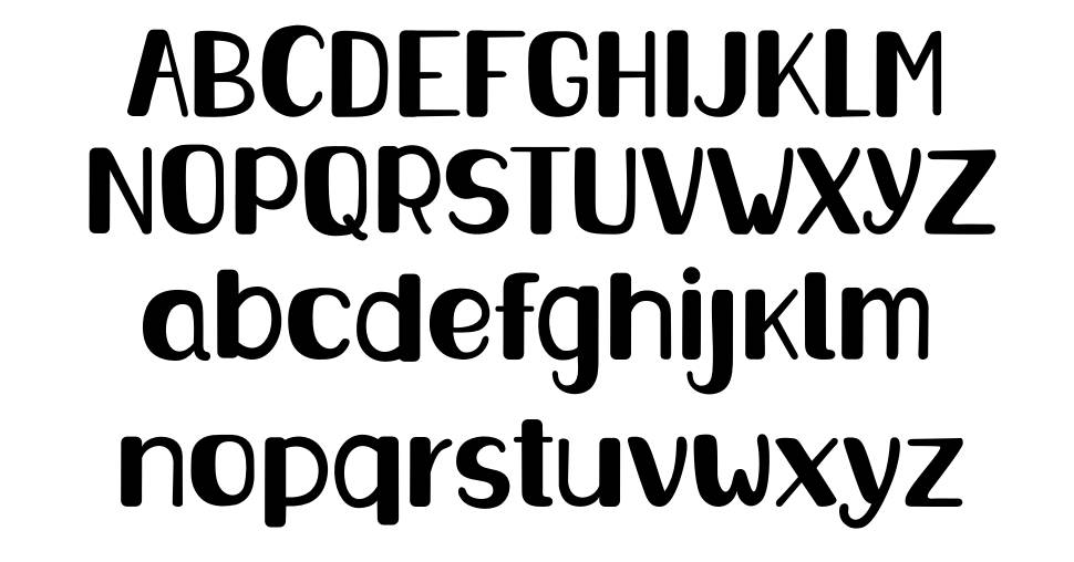 Bornywale font specimens