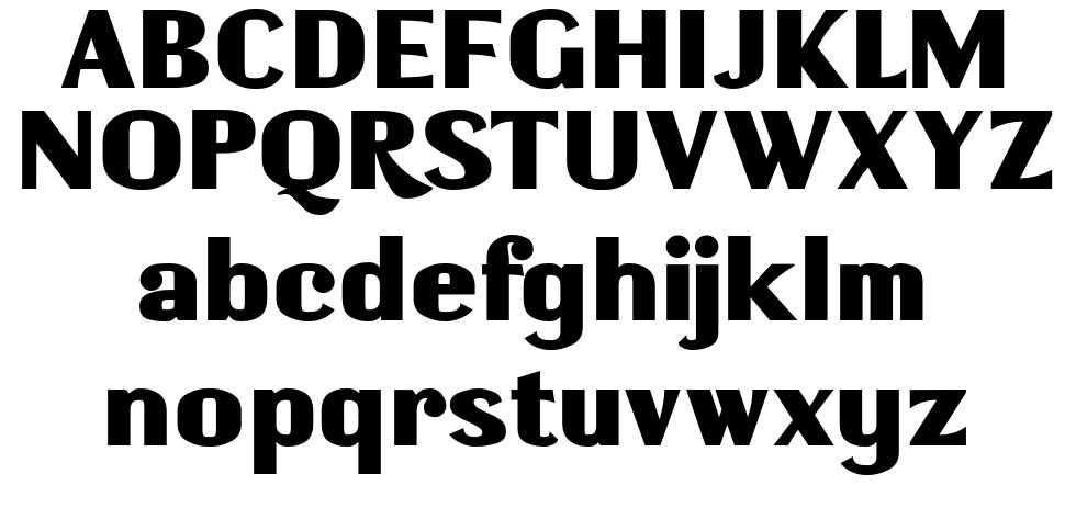 Borui font Örnekler