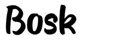 Bosk шрифт