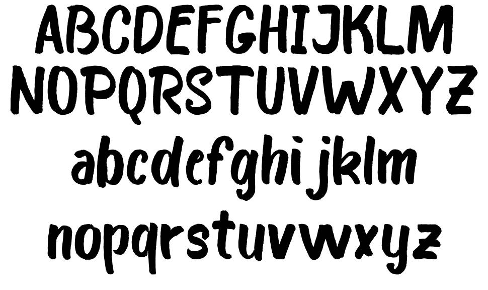 Bosk font specimens