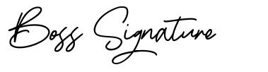 Boss Signature písmo