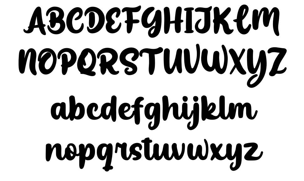 Bosskuy font specimens