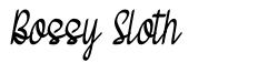Bossy Sloth font