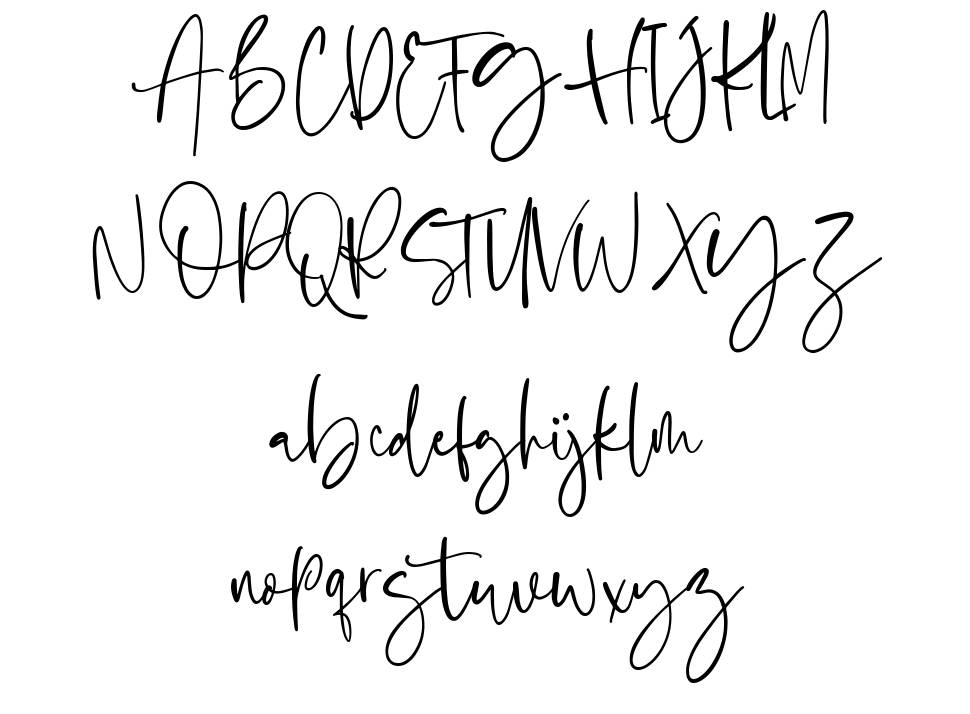 Bostya font Örnekler