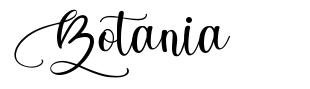Botania шрифт