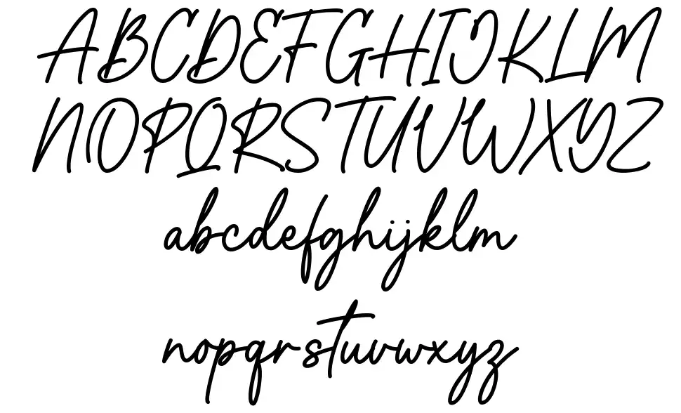 Botanical font Örnekler