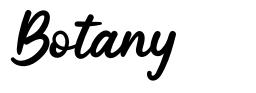 Botany font