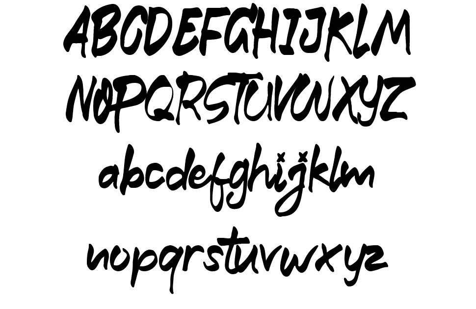 Bottom Scooter font Örnekler
