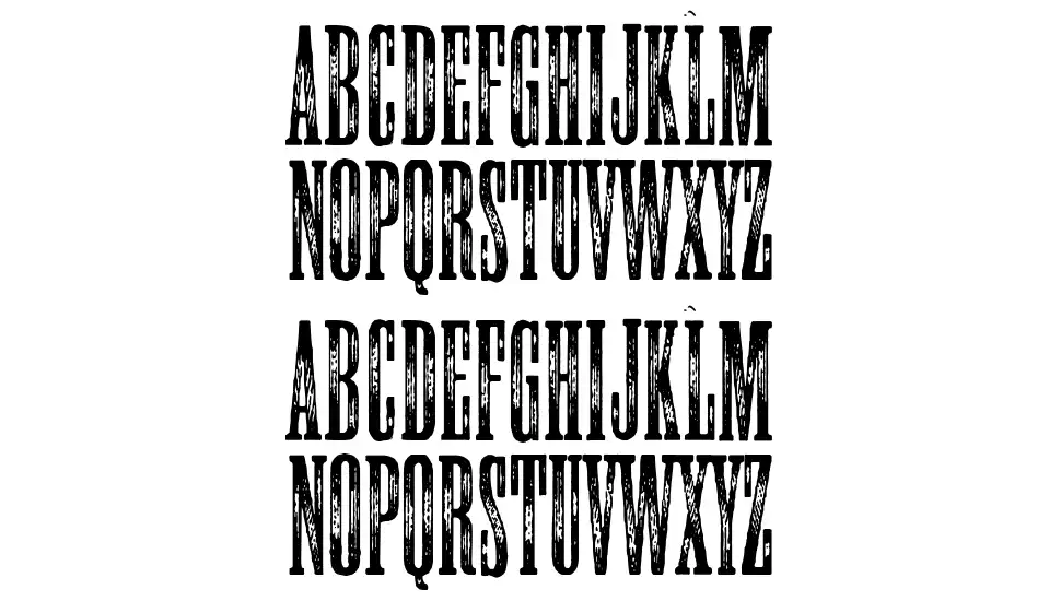 Bourbon Whiskeyfont specimens