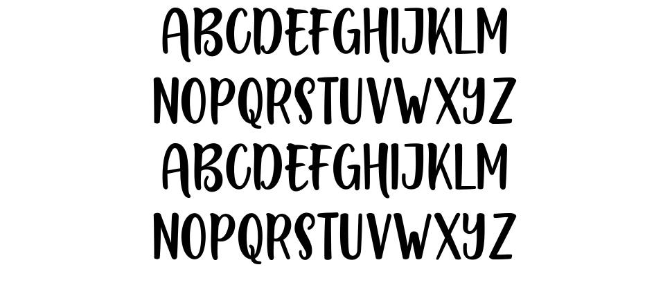Boustown Sans font specimens