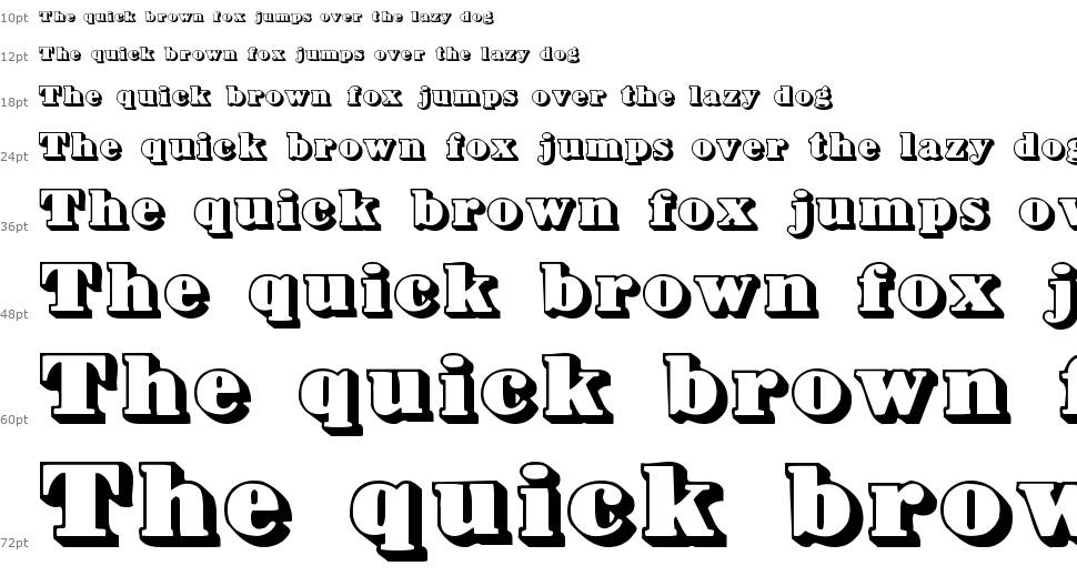 Bower Shadow шрифт Водопад