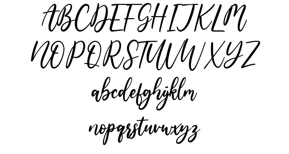 Bowhead font Örnekler