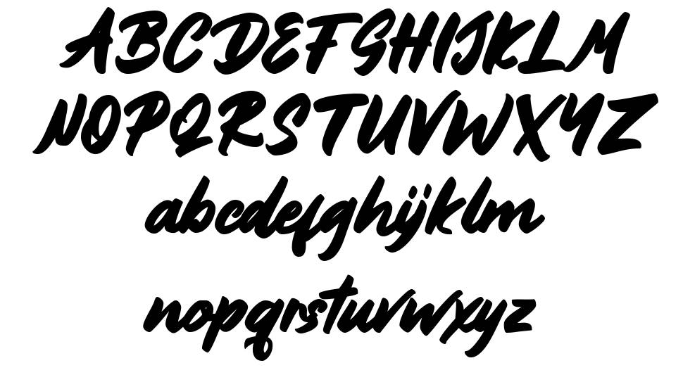 Bownjax font Örnekler