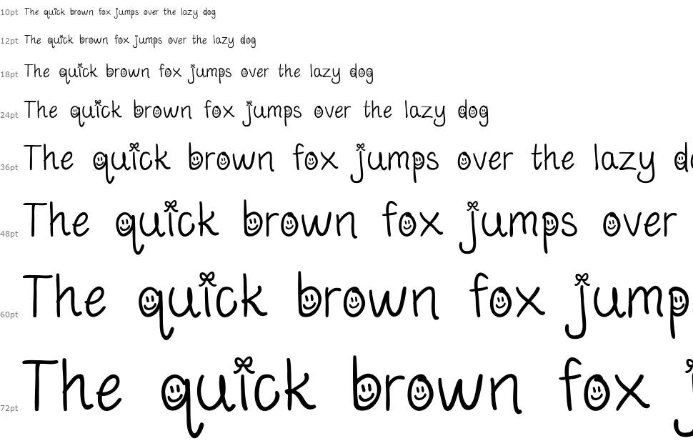Bows And Boots font Waterfall