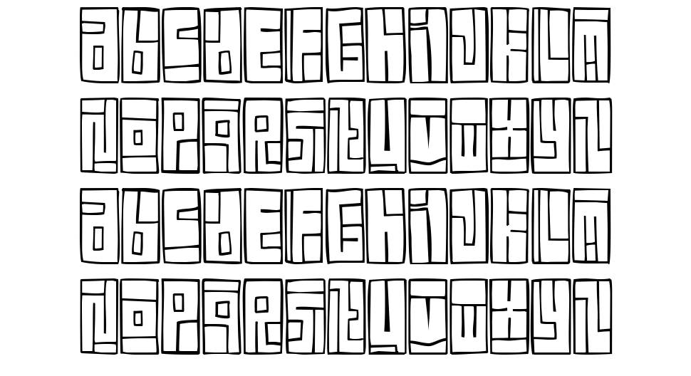 Box Font font specimens