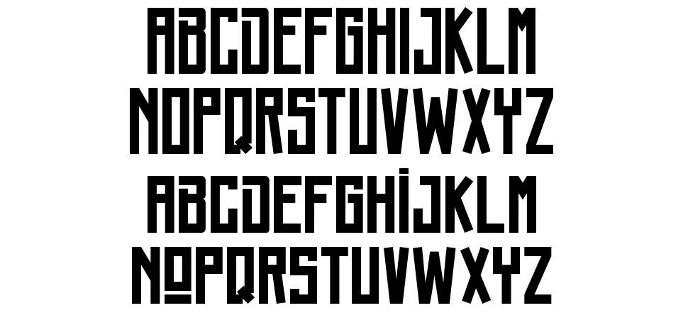 Bozos font specimens